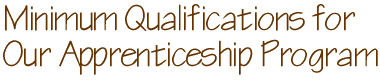 JATC Program Minimum Qualifications